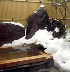 客室露天イメージ１(雪化粧)